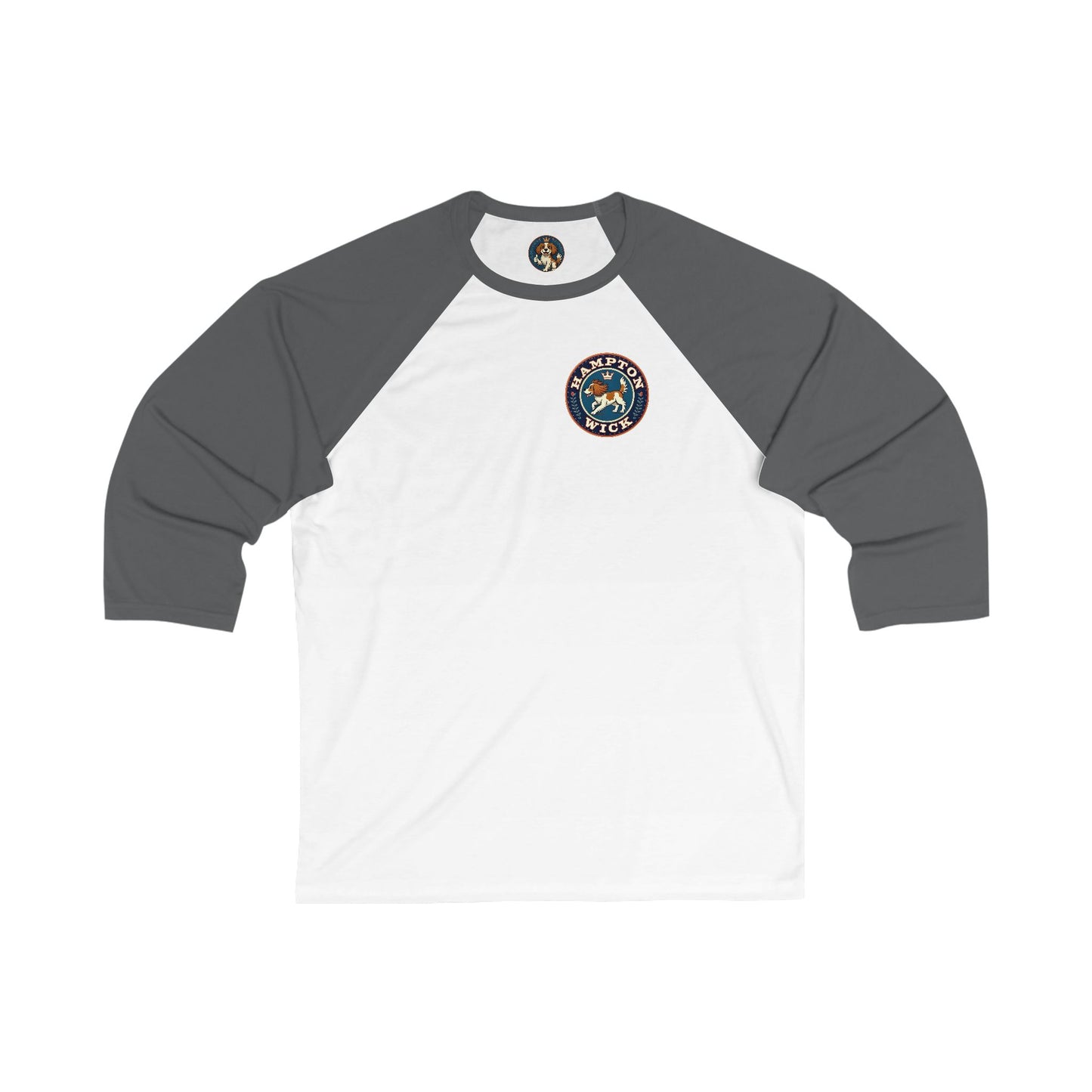Hampton Wick Baseball Tee, Funny Graphic Shirt, Unisex 3/4 Sleeve, Perfect for Dog Lovers, Casual Wear, Gift for Pet Owners