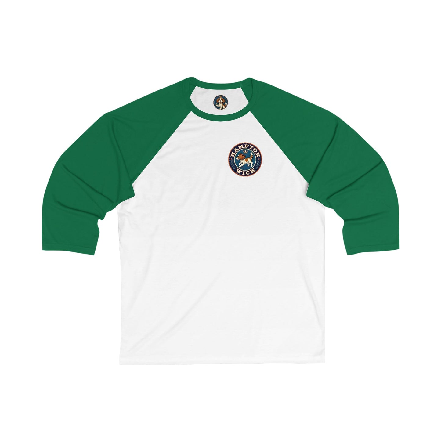 Hampton Wick Baseball Tee, Funny Graphic Shirt, Unisex 3/4 Sleeve, Perfect for Dog Lovers, Casual Wear, Gift for Pet Owners