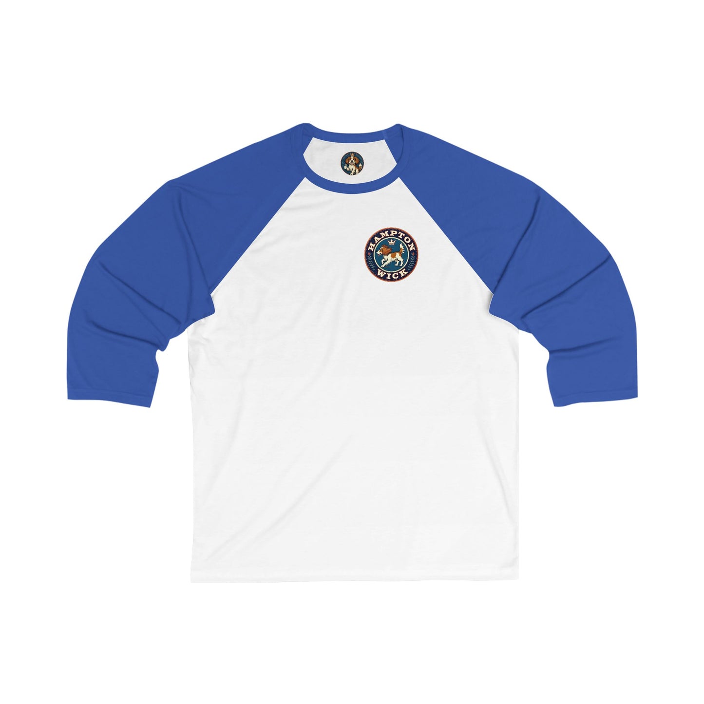 Hampton Wick Baseball Tee, Funny Graphic Shirt, Unisex 3/4 Sleeve, Perfect for Dog Lovers, Casual Wear, Gift for Pet Owners