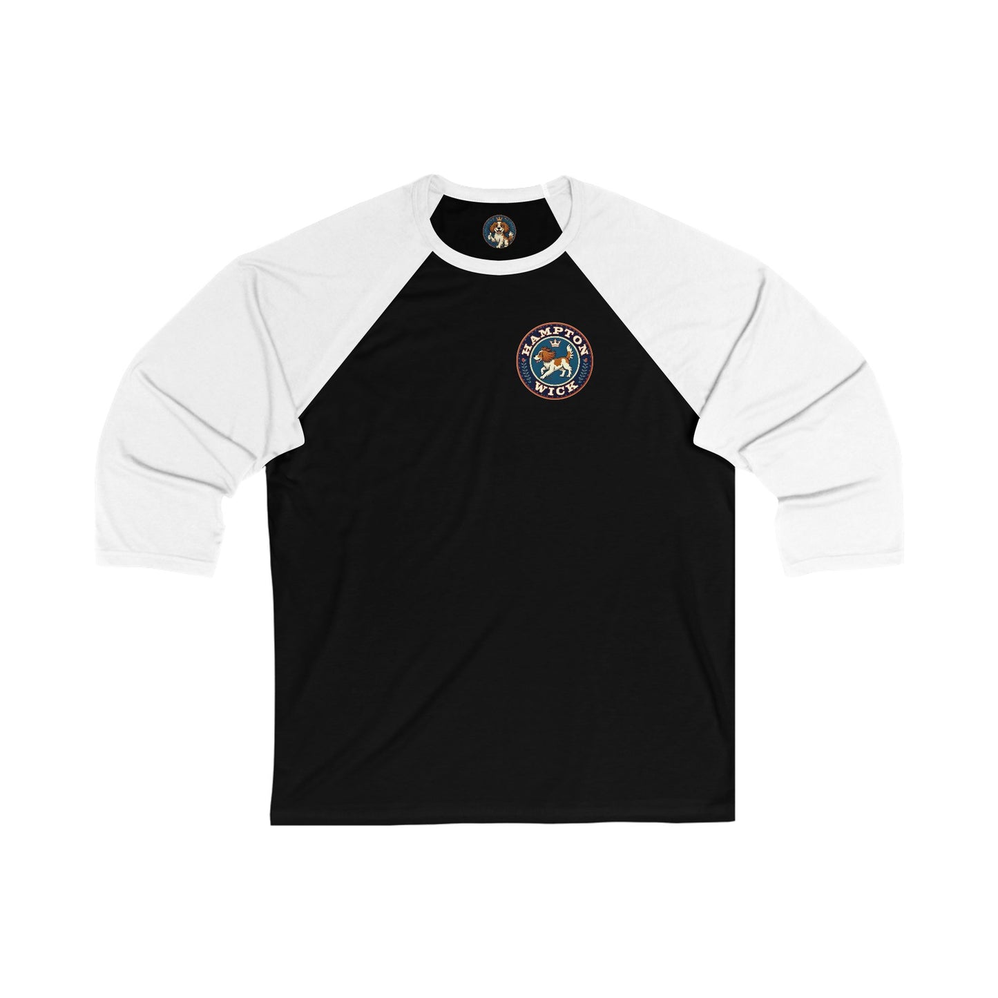 Hampton Wick Baseball Tee, Funny Graphic Shirt, Unisex 3/4 Sleeve, Perfect for Dog Lovers, Casual Wear, Gift for Pet Owners
