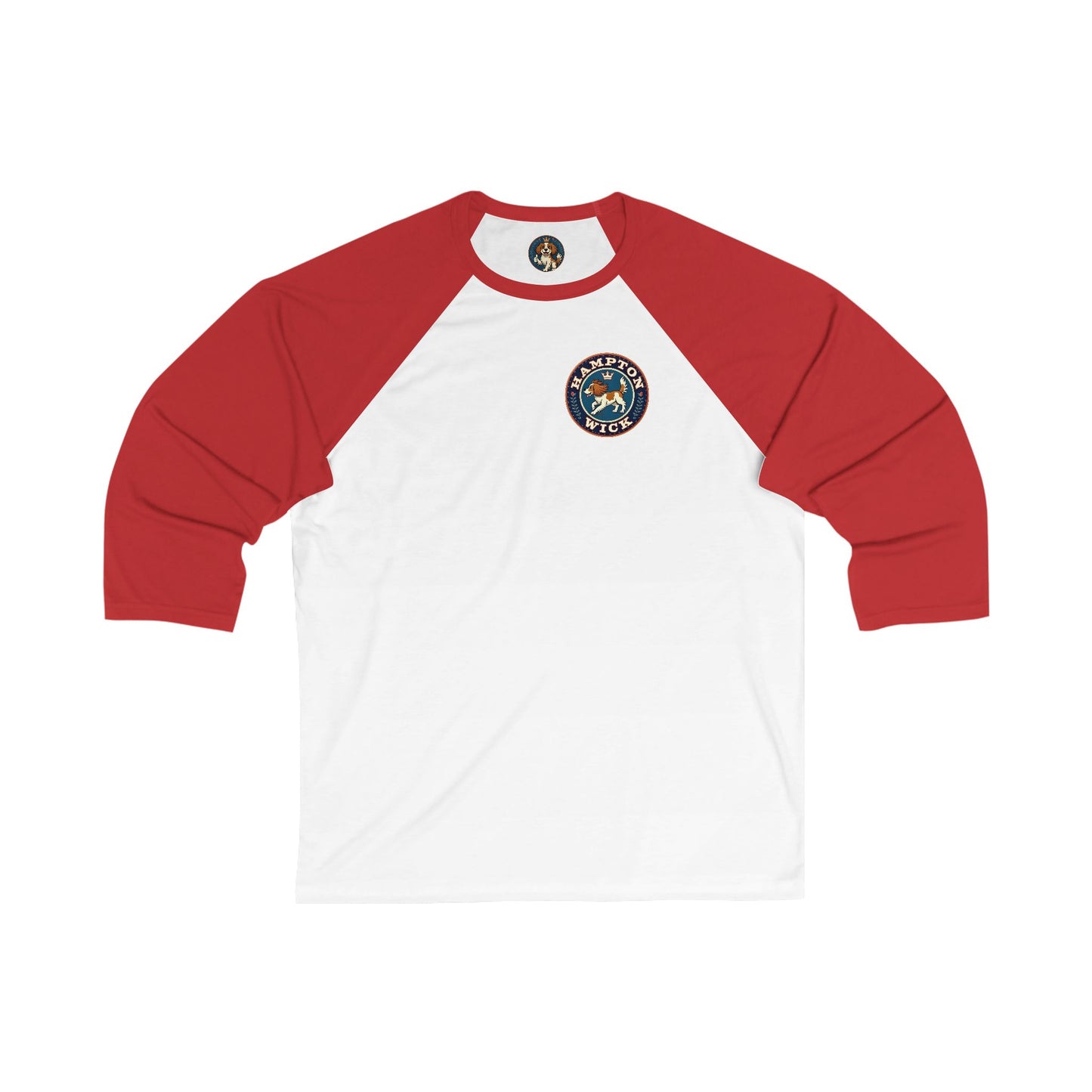 Hampton Wick Baseball Tee, Funny Graphic Shirt, Unisex 3/4 Sleeve, Perfect for Dog Lovers, Casual Wear, Gift for Pet Owners