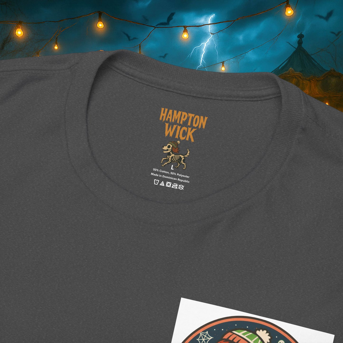 Happy Halloween 2025 T-Shirt – Vintage Horror Dog & Monster Design | Halloween Costume Party Shirt with Arm Design | Spooky Season Tee