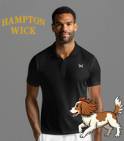Vintage Embroidered Polo Shirt, Custom Golf Polo Tee for Men & Women, Black, White, Navy, Birthday Gift, Casual Wear, Designer Rugby Style