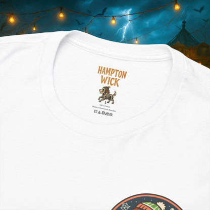 Happy Halloween 2025 T-Shirt – Vintage Horror Dog & Monster Design | Halloween Costume Party Shirt with Arm Design | Spooky Season Tee