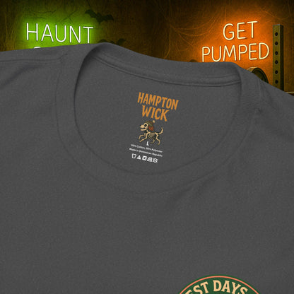 “You Don’t Need Brains Just Gains” Halloween Shirt – Frankenstein & Skeleton Gym Graphic Tee with Arm Design | Funny Spooky Season Costume T-Shirt