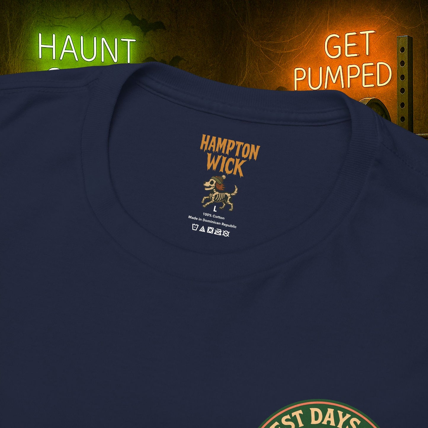 “You Don’t Need Brains Just Gains” Halloween Shirt – Frankenstein & Skeleton Gym Graphic Tee with Arm Design | Funny Spooky Season Costume T-Shirt