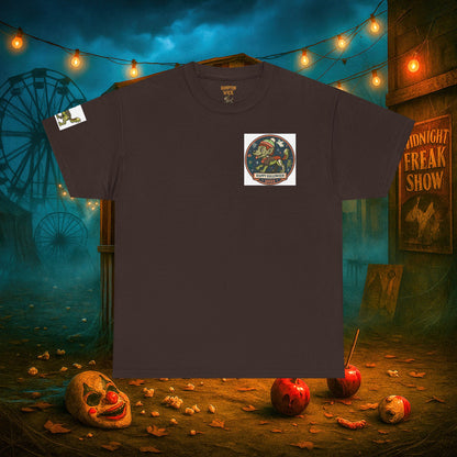 Happy Halloween 2025 T-Shirt – Vintage Horror Dog & Monster Design | Halloween Costume Party Shirt with Arm Design | Spooky Season Tee