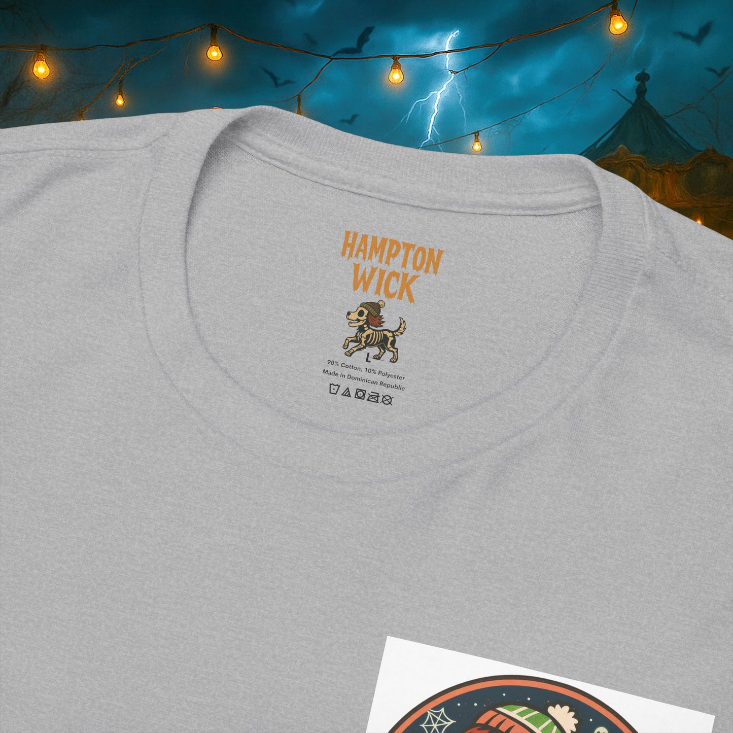 Happy Halloween 2025 T-Shirt – Vintage Horror Dog & Monster Design | Halloween Costume Party Shirt with Arm Design | Spooky Season Tee
