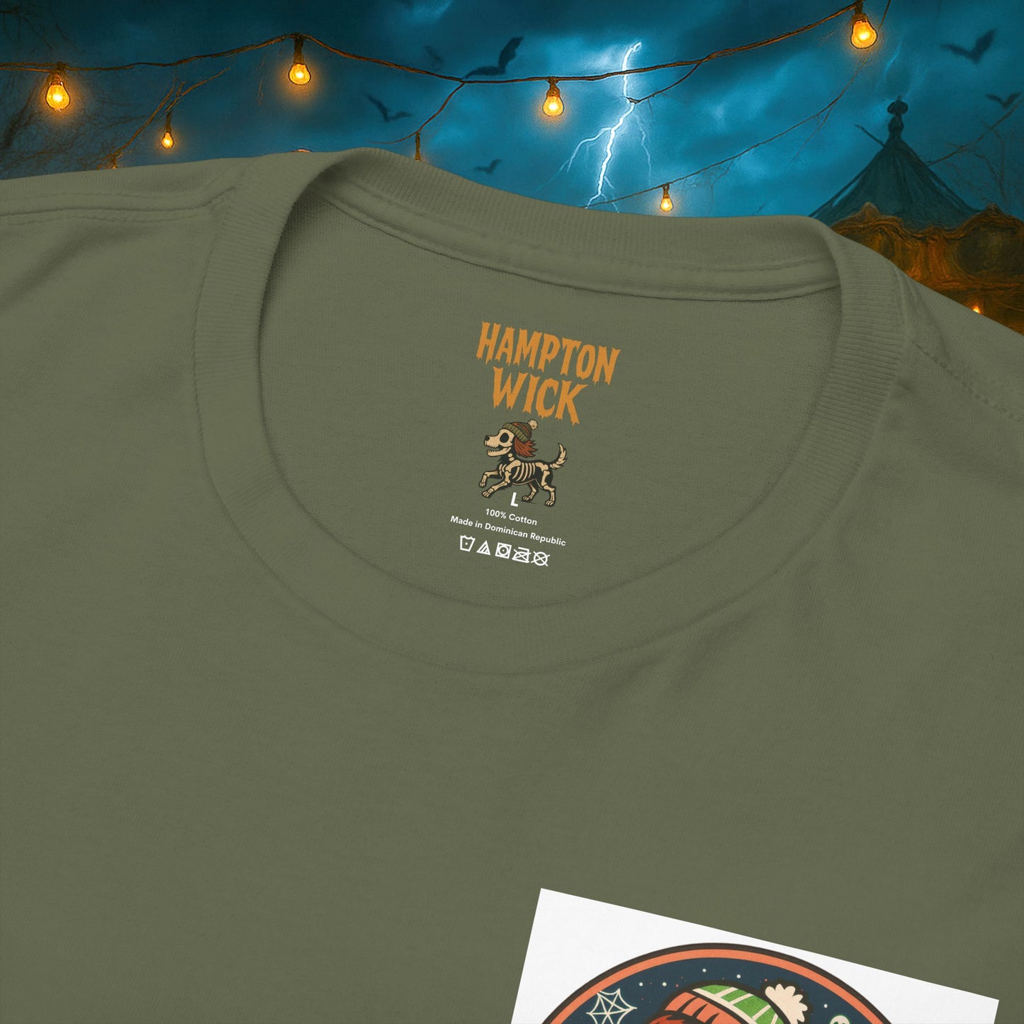 Happy Halloween 2025 T-Shirt – Vintage Horror Dog & Monster Design | Halloween Costume Party Shirt with Arm Design | Spooky Season Tee