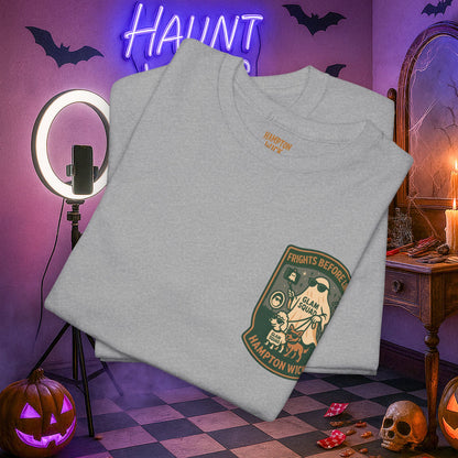 Ghost Influencer SpookTok Star Halloween T-Shirt with Arm Design | Funny Ghost Shirt for Halloween Costume & Party | Spooky Season Tee