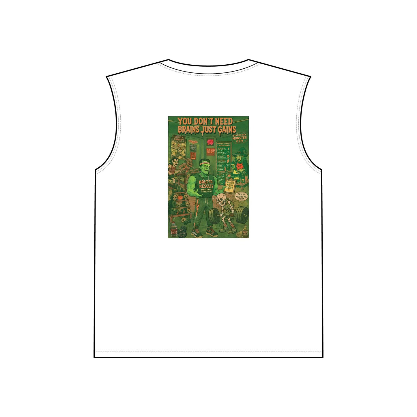 Muscle Tank with Fun Graphic Design, Workout Tank, Unisex Gym Apparel, Casual Wear, Fitness Gift