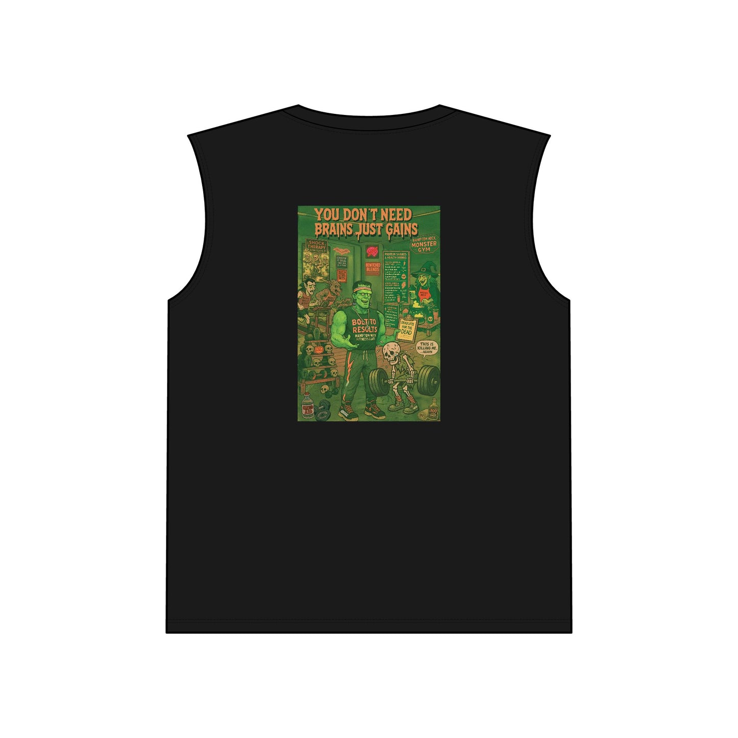Muscle Tank with Fun Graphic Design, Workout Tank, Unisex Gym Apparel, Casual Wear, Fitness Gift
