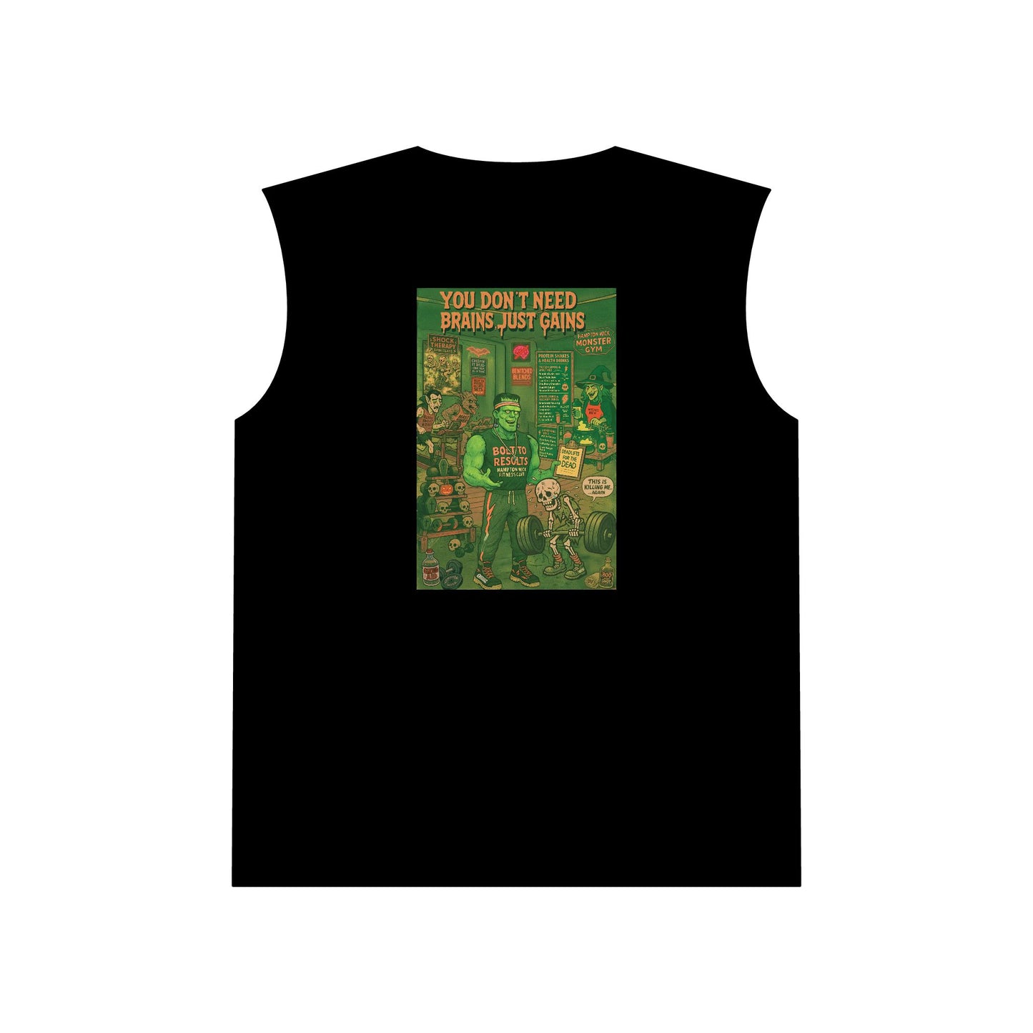Muscle Tank with Fun Graphic Design, Workout Tank, Unisex Gym Apparel, Casual Wear, Fitness Gift